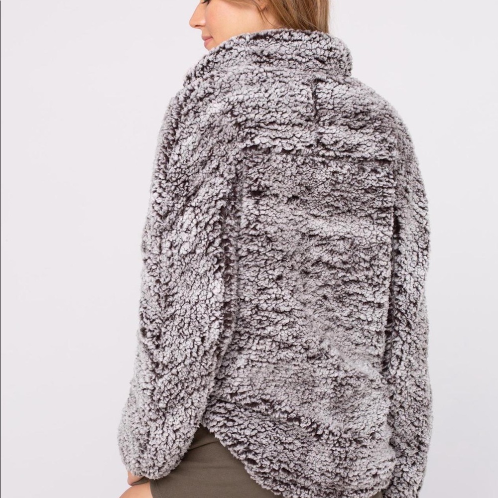 Thread & Supply Quarter-zip Sherpa Jacket